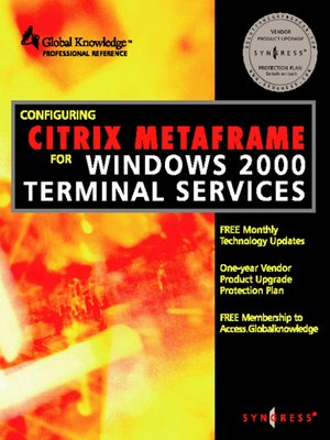 cover image of Configuring Citrix Metaframe for Windows 2000 Terminal Services